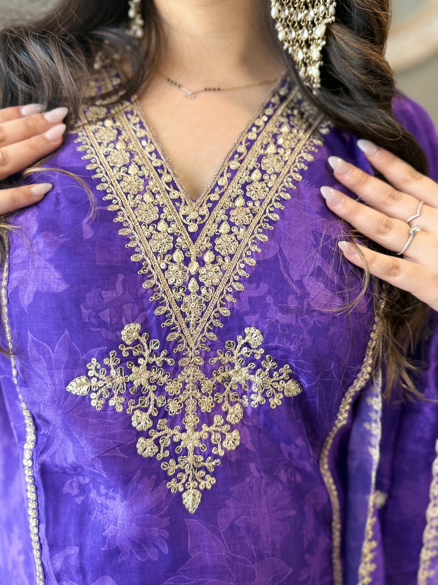 Organza Floral Suit