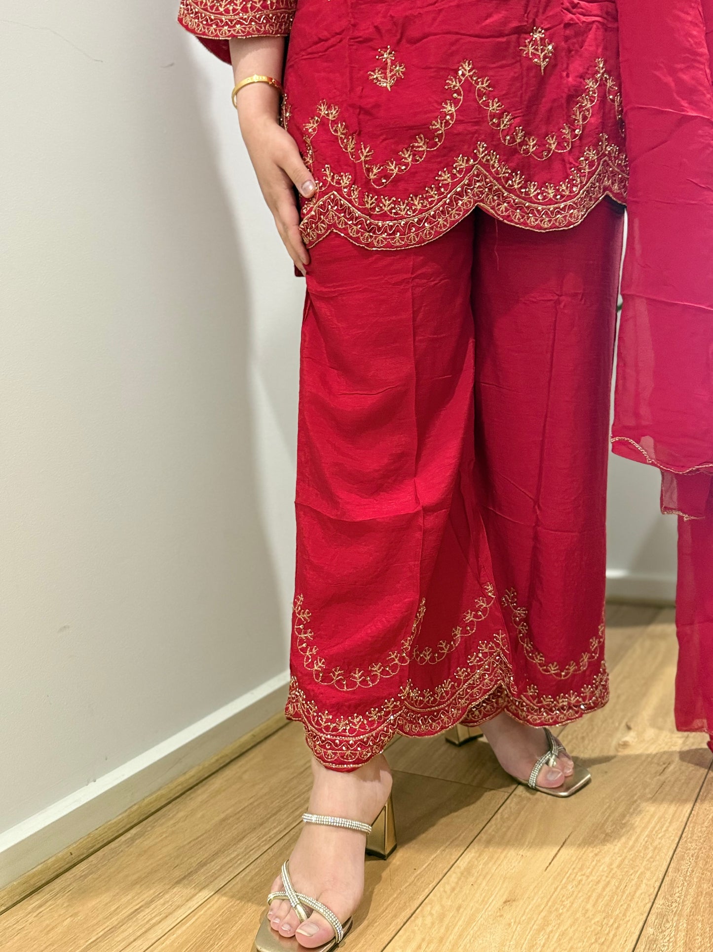 Aadya (Dark Red)