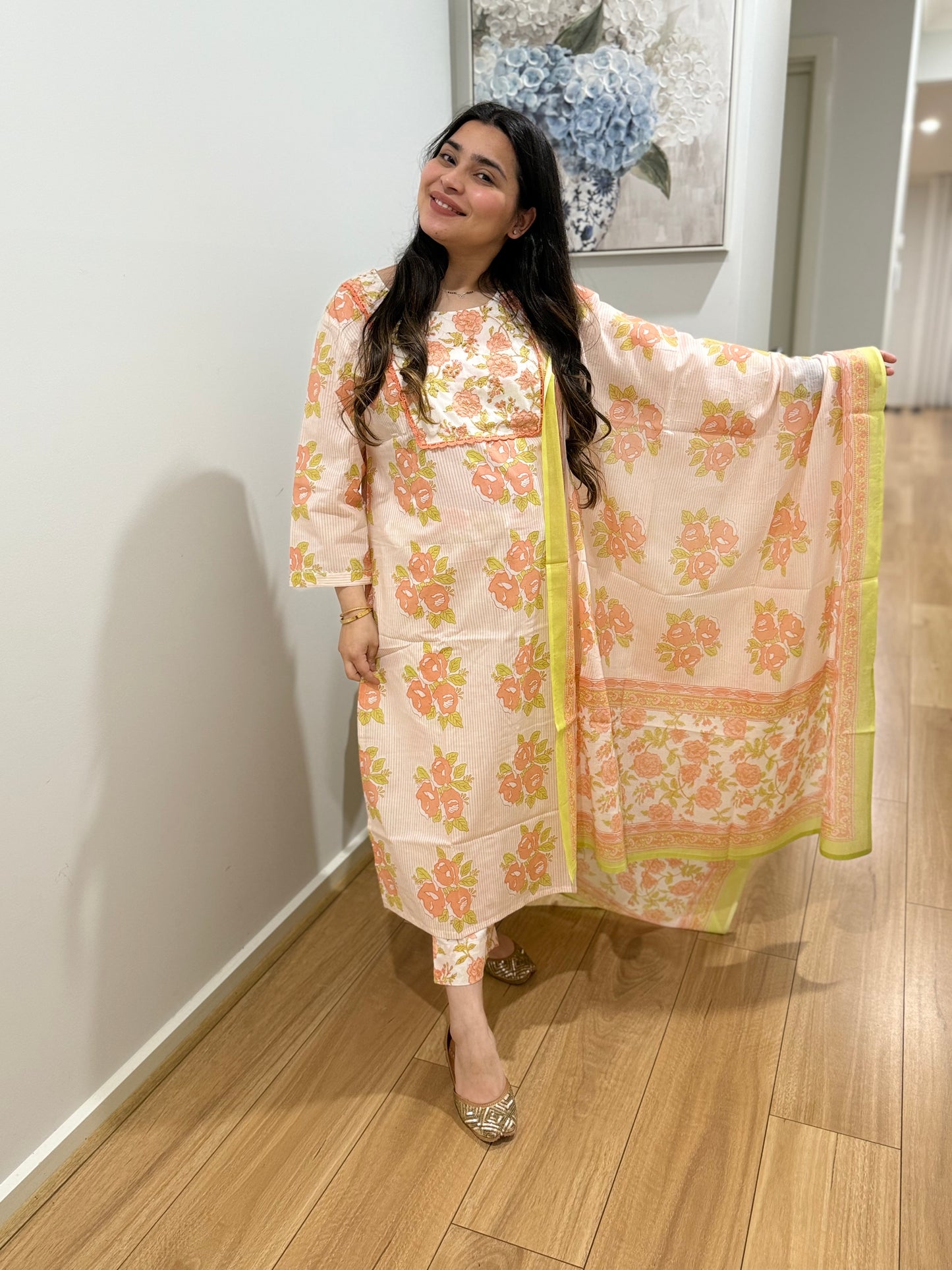 Pure Cotton Printed Suit