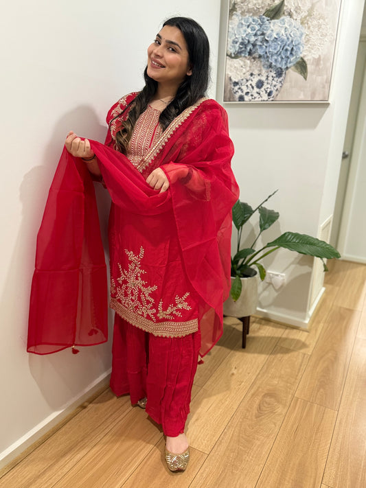 Zari Work Sharara Suit